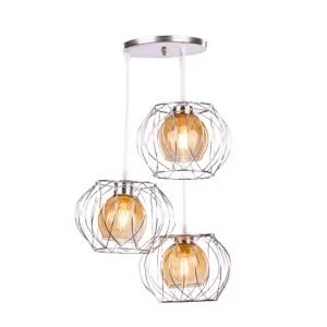 دلاية سقف 3لمبة فضي