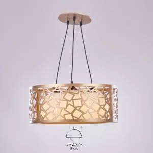 نجفة مودرن خشبي WCCH450 لون شامبين