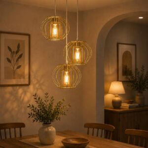 دلاية ثلاثية مودرن 3لمبة 25 سم بتصميم مودرن لإضاءة غرف النوم والمعيشة