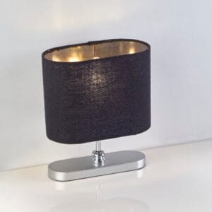 اباجوره مودرن اسود وسيلفر