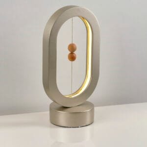 أباجورة ليد خشب