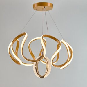 نجفة LED مودرن نولا دهبي 3 ألوان