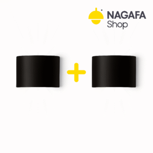 باندل (2قطعة) أباليك حائط مودرن باللون الأسود تصميم فاخر يناسب جميع الديكورات |نجفة شوب