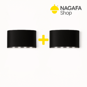 باندل (2قطعة) أباليك حائط مودرن باللون الأسود بتصميم فاخر يناسب جميع الديكورات |نجفة شوب