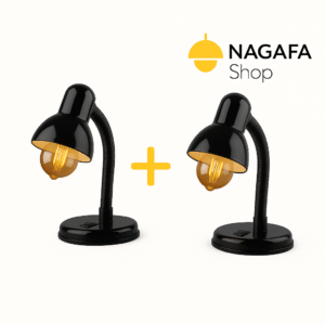 باندل (2 قطعة ) أباجورة مكتب مودرن إضاءة عملية للدراسة والعمل |نجفة شوب