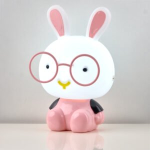 اباجورة بانى على شكل ارنوب مثالية لغرف البنات والولاد وهدايا الأطفال