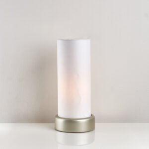 أباجورة طاولة مودرن سادة بقاعدة شامبين