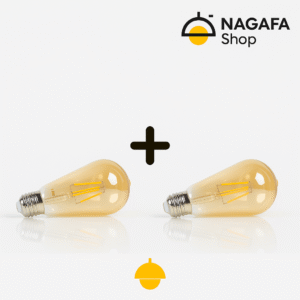 باندل ( 2 قطعه ) لمبة فليمنت |نجفة شوب