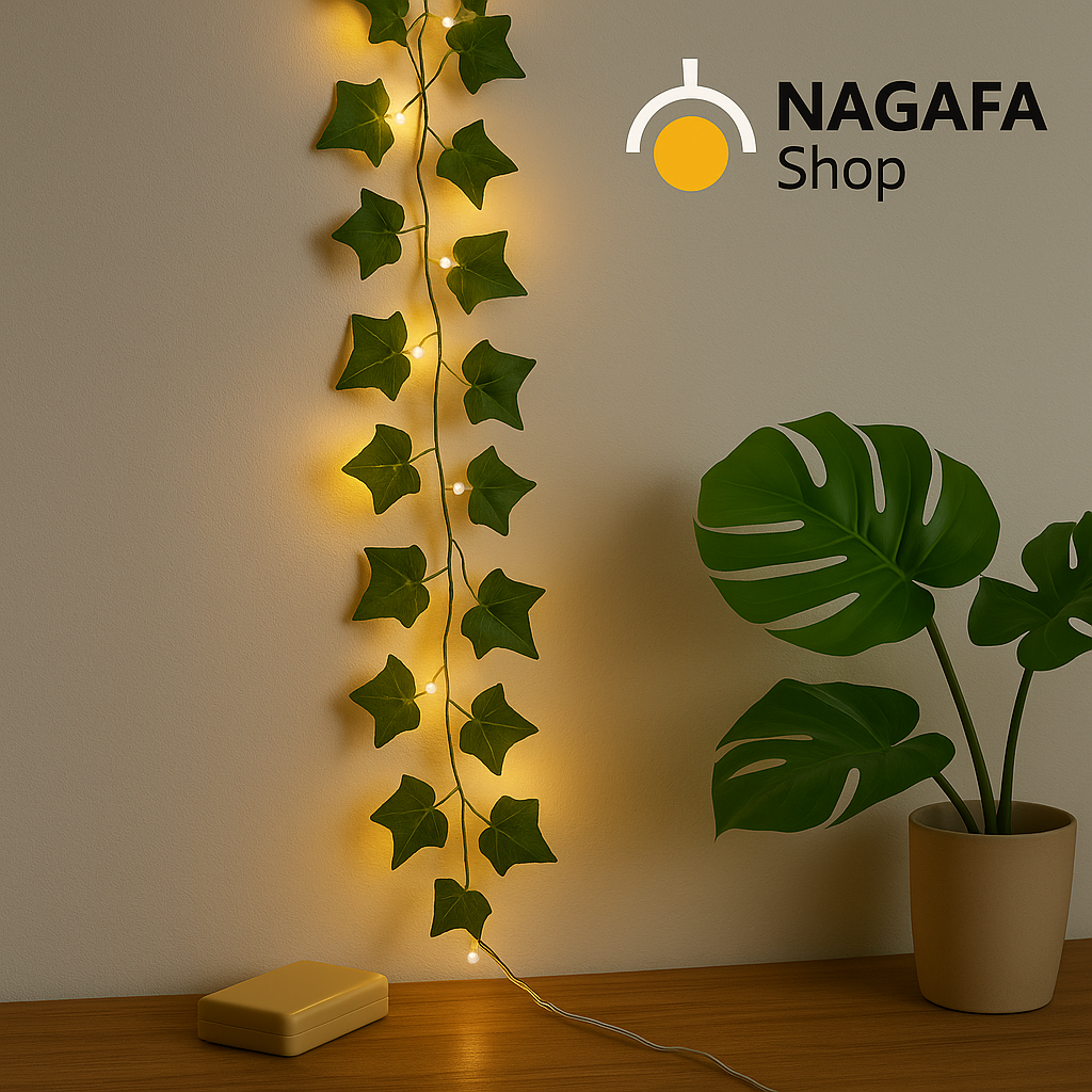 فرع ورق شجر مضيء بليد دافئ