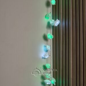 فرع ورد أبيض باضاءة 20 LED أخضر متحرك USB مناسب لمناسبات لحفلات لأعياد الميلاد ويضيف لمسة ديكور جديدة للمنزل |نجفة شوب