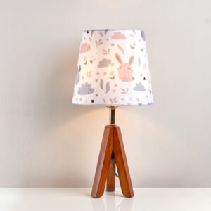 أباجورة طاولة مودرن خشب زان عالى الجوده بتصميم راقي لجميع الديكورات |Nagafa Shop