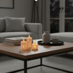 ⁦شمعه LED ديكوريه بإضاءة دافئة،تضيف لمسة أنيقة⁩ - الصورة ⁦2⁩