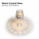 ⁦أباجورة كريستال أكريليك بالبطارية رمضان كريم⁩ - الصورة ⁦5⁩