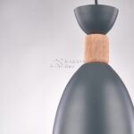 ⁦دلاية سقف مودرن رمادية 1 لمبة | إضاءة ديكورية⁩ - الصورة ⁦3⁩