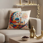 ⁦كافر كوشن رمضان ديكور إسلامي ملون مقاس 45×45⁩ - الصورة ⁦4⁩