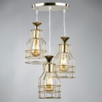 Modern Gold Pendant Light, 3 Lights | Hanging Lighting with a Luxurious Touch - Image 2