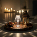 ⁦أباجورة كريستال أكريليك بالبطارية رمضان كريم⁩ - الصورة ⁦4⁩