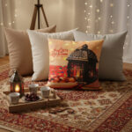 كوشن رمضان ديكور إسلامي ملون مقاس 45×45