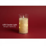 ⁦شمعة LED ديكورية بإضاءة دافئة | للطاولات والمناسبات والديكور المنزلي والاجواء الرومانسية⁩ - الصورة ⁦10⁩