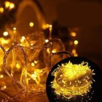 ⁦حبال إضاءة زينة صفراء 8 متر | سلسلة ليد ديكور للمناسبات والشرفات⁩ - الصورة ⁦2⁩