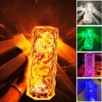 ⁦أباجورة كريستال LED قابلة للشحن USB تاتش متعددة الالوان⁩ - الصورة ⁦9⁩