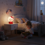 ⁦أباجورة أطفال LED على شكل قطة | إضاءة هادئة ليلية لغرف الأطفال⁩ - الصورة ⁦3⁩