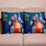 2كافر كوشن رمضان ديكور إسلامي ملون مقاس45x45