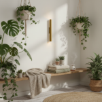 ⁦ابليك حائط مودرن ذهبى بتصميم طولي بإضاءة دافئة بلمبه G9⁩ - الصورة ⁦2⁩