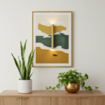 ⁦ابليك حائط مودرن ذهبى بتصميم طولي بإضاءة دافئة بلمبه G9⁩ - الصورة ⁦3⁩