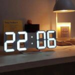 ⁦ساعة رقمية LED للحائط والمكتب | عرض الوقت والتاريخ ودرجة الحرارة مميزة و موفرة للطاقة⁩ - الصورة ⁦8⁩