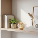 ⁦كرة كريستال روني ثلاثية الأبعاد مضيئة LED | مصباح ديكور لغرفة النوم والمكتب⁩ - الصورة ⁦6⁩