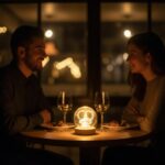 ⁦كرة كريستال روني ثلاثية الأبعاد مضيئة LED | مصباح ديكور لغرفة النوم والمكتب⁩ - الصورة ⁦8⁩