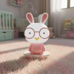⁦أباجورة باني بإضاءة LED ناعمة مودرن⁩ - الصورة ⁦7⁩