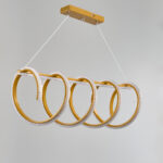 ⁦نجفة ليد مودرن موكا شامبين كريستال⁩ - الصورة ⁦5⁩