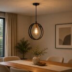 Modern Round Black LED Ceiling Pendant, 1 Light | A Contemporary Design with Distinctive Lighting