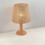 ⁦أباجورة مكتب مودرن أمياس بيج خشب زان طبيعي| إضاءة مريحة للمذاكرة والعمل⁩ - الصورة ⁦2⁩