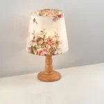 ⁦أباجورة مكتب مودرن بيرلي خشب زان طبيعي | شابوه وردي⁩ - الصورة ⁦2⁩