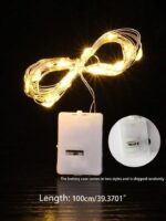 ⁦فرع LED ديكوري 2 متر بالبطارية | إضاءة دافئة للهدايا والبوكيهات والديكور⁩ - الصورة ⁦8⁩
