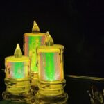 شمعه LED ديكوريه بإضاءة دافئة،تضيف لمسة أنيقة