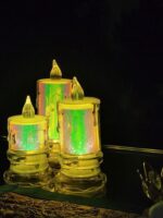 شمعه LED ديكوريه بإضاءة دافئة،تضيف لمسة أنيقة