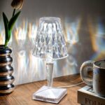 ⁦أباجورة أكريليك كريستالية LED تاتش | إضاءة متعددة USB⁩ - الصورة ⁦5⁩