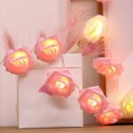 ⁦فرع ورد أبيض وبينك 20 لمبة LED | إضاءة ديكوري مميزة⁩ - الصورة ⁦12⁩
