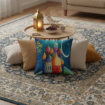 ⁦2كافر كوشن رمضان ديكور إسلامي ملون مقاس45x45⁩ - الصورة ⁦5⁩