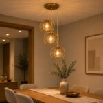 Modern Gold 3-Bulb Ceiling Pendant Light | Contemporary Lighting for Corridors and the Bar Area