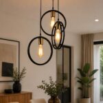 Modern Black 3-Light Ceiling Pendant | Contemporary Design for Kitchens and Modern Spaces