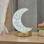 ⁦أباجورة هلال LED ثلاثية الألوان | إضاءة دافئة لغرفة النوم والديكور⁩ - الصورة ⁦2⁩