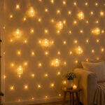 فرع زينة فوانيس LED مضيئة 4 متر | ديكور رمضاني ومناسبات