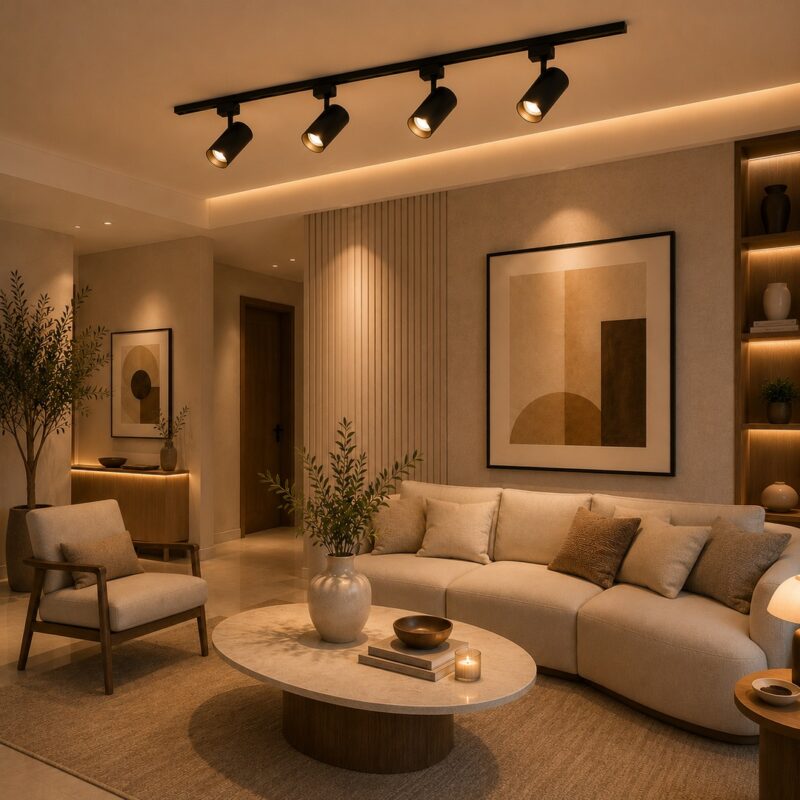 تراك لايت أسود 4سبوتات