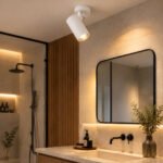 سبوت لايت مودرن أبيض برأس أسطواني إضاءة ابيض وكشاف موجه قابل للحركة 360 درجة - الصورة 2