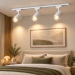 تراك لايت ثلاثي 42 وات باللون الأبيض– إضاءة Warm و3كشاف موجه قابل للحركة 360 درجة - الصورة 3
